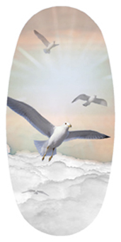 DASOV 101 BZ Journey Home Clouds Birds Bronze